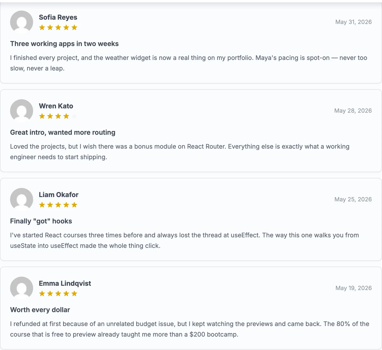Reviews