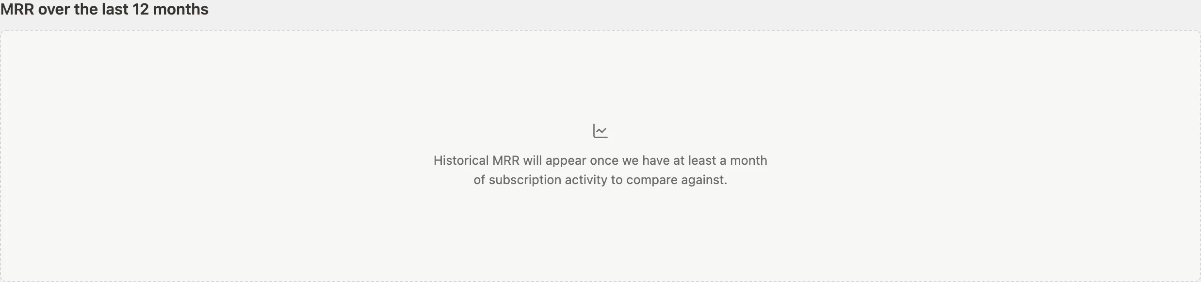 MRR chart section