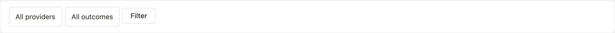 Webhook Events filter bar